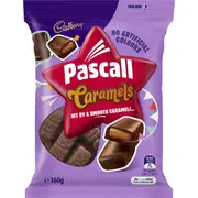 Cadbury Pascall Chocolate Caramels Lollies Snack & Share Bag 160g