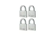 Master Lock Aluminium Padlock (Multi Colour) (40mm - Keyed Alike x 4)