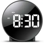 Newest Digital Alarm Clock for Teens, Alarm Clocks Bedside with Large Curved LED
