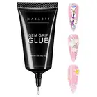Nail Rhinestone Glue for Nails, Super Strong Gel Nail Glue for Nail Charm 3D Nai