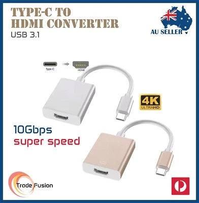 Type-C USB 3.1 4K to HDMI Adapter Cable Converter For MacBook Samsung ChromeBook