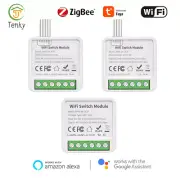 TENKY Tuya Mini Smart Switch Module WiFi Zigbee 2/3/4 Gang Two-Way Control Smart