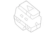 Genuine Land-Rover Hazard Switch LR081346 (for: Land Rover)