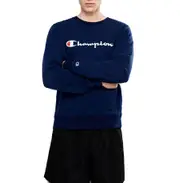 Champion Mens Script Crew Sweatshirt