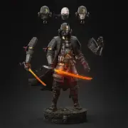 1/4 50cm Sengoku Vader 3D print figure Model Kit Unpainted Unassembled GK