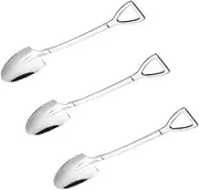 UPKOCH 304 Steel Pear Grapefruit Scraping Spoons Serrated Edges Lightweight Compact Design