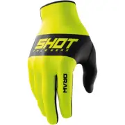 Shot Race Gear 2025 Draw Sky Neon Yellow Gloves