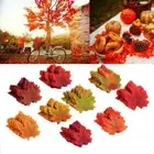 Day Home Decor Hanging Plant Silk Maple Leaves Wedding Decor Artificial Garland