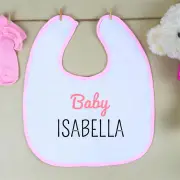 Baby Girl Personalised Bib