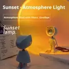Astronaut Mini Night Light USB Charging Sunset Lamp Colorful GXP
