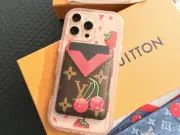 BNIB Louis Vuitton X Takashi Murakami Card Case Magnet Porte Cartes Phone Cherry