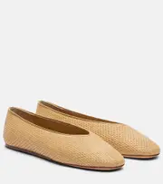 [Le Monde Beryl] Le Monde Béryl Regency raffia ballet flats AU 9 brown