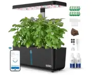 Hydroponics Smart Growing System Kit 8Pods, App With Pump - Auto Timer