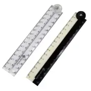 3Pcs Flexible Ruler for Office, School Learning, Drawing Foldable Plastic Ruler