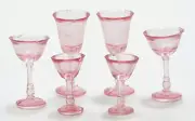Dollhouse Miniature Stemware from Chrysnbon - Pink - 1:12 Scale