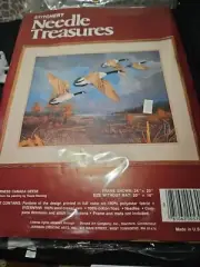 Needle Treasures Crewel Embroidery Kit Wilderness Canada Geese NEW