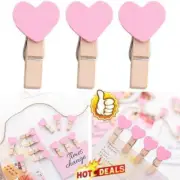 Photo Paper Clip Mini Wooden Wedding Decor Clip Crafts Love Pegs Fast Heart