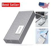Compact Aluminum M.2 NVMe USB-C Adapter for 4TB SSDs - Plug & Play Convenience