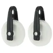 Nylon Clothesline Pulley, 2Pcs 2 Inch Diameter Outdoor Puller Rope Pulley Clo...