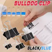 20PCS Black Bulldog Foldback Clips Document Paper Clamps 19mm 25mm 41mm 51mm AU