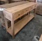 Cedarwood 4 Drawer Hallway Table Sideboard
