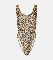 [Norma Kamali] Norma Kamali Marissa cheetah-print swimsuit AU 10 multicoloured