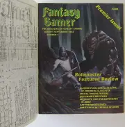 Fantasy Gamer Premier #1 With Protective Mailing Cover Steve Jackson Games 83'