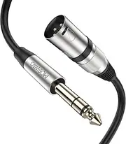 MOSWAG TRS to XLR Male Cable, 6.35mm(1/4 Inch) TRS to XLR Male Cable for Camera, Stereo System, Microphone, Soundbox, Audio Sound Consoles, Power Amplifier