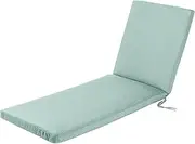 Sunbrella Chaise Lounge Chair,Outdoor Furniture for Patio, Weather Resistant & Quality Fabric, Back Rest Lounger & Folding Set, Lawn, Beach & Pool Beds (Mist, Acrylic, 24" Dx74Wx3H)