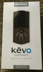 NEW! Kwikset 99250-103 Kevo Convert Smart Bluetooth Door Lock - Bronze
