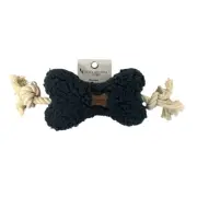 Ugg Koolaburra Navy Blue Sherpa Dog Bone Toy