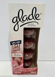 Glade Scented Oil Candle Refills Apple Cinnamon 4 Pack Box Candles