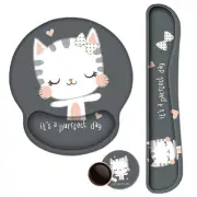 Keyboard Mouse Pad Wrist Rest, Gel Ergonomic Wrist Rest Support Mousepads,Non...