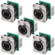 Ethercon Rj45 Chassis Socket,D-N8FDP RJ45 Feed/Pass Panel Mount Jack,D3025