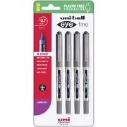 Uni-Ball Eye Fine Rollerball Pens Blue 4 Pack