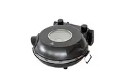 12-inch Pizza Oven with Thermal Control, Timer, Viewing Window, and Removable Stone - Black