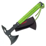 M-Tech USA Axe with Green Paracord Wrapped Handle