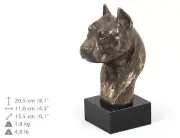 Amstaff bigger statue, dog bust marble statue, ArtDog Limited Edition, AU