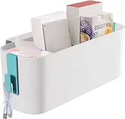 Saluaqui Bedside Caddy, Dorm Hanging Storage Shelf, Bed Storage Accessories, Bedside Shelf for Dorm Room Bed, Hospital Bed, Baby Bed Rails (Green)