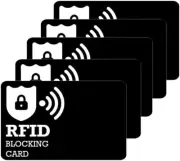 RFID Blocking Card, Contactless NFC Debit Credit Card Passport Protector for Men