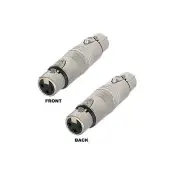 XLR 3Pin Female F/F Audio Adapter Connector for MIC microphone Karaoke PA System