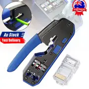 RJ45 EZ Crimper Cat5e 6 7 HD Network Connector Crimping LAN Tool PJ