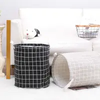 在飛比找蝦皮購物優惠-【🌿🌿Meet🌿】Zakka日式北歐風創意可折疊髒衣籃簍棉麻