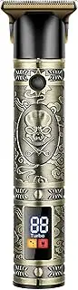 Golden Hair Trimmer - Transform Your Look With A Golden Touch Hair Clippers for Men, Professional Hair Trimmer T-Blade Cordless Rechargeable Electric Beard Trimmer Shaver Hair Cutting Kit LCD Display Gifts for Men