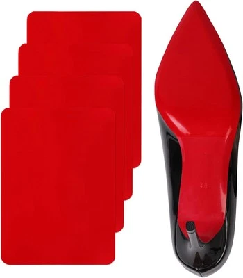 Ashoesert Red Bottoms Shoe Sole Protector, 4 Pcs Self-Adhesive Shoe Bottom Prote
