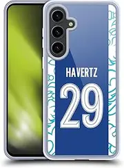 Head Case Designs Officially Licensed Chelsea Football Club Kai Havertz 2022/23 Players Home Kit Soft Gel Case Compatible with Samsung Galaxy S24+ 5G