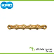 KMC Bike Chain - X11SL Series - 1/2" x 11/128" - 116L - Titanium Nitride Gold