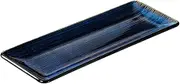 BRIGHTFUFU Ceramic Sushi Plate Japanese Sushi Tray for Home Hotel Restaurant Use Sashimi Serving Platter Elegant Design with Rounded Corners for Entertaining Guests