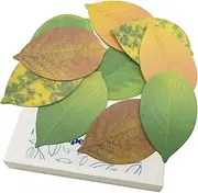 Cute Tree Leaf Sticky Notes/Paper Memo Self-Adhesive Notes, 3.93" x 2.45" 10 Pads/Pack, 25 Sheets/Pad (5 Colors)