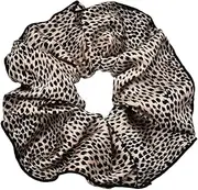 Cheetah Hair Scrunchies Leopard Hair Ties Elastics Hair Bobbles Large Animal Print Hair Ropes Ponytail Holders Scrunchy for Women Girls, Coffee